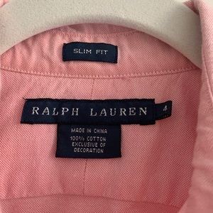 Ralph Lauren Pink Button Down Shirt